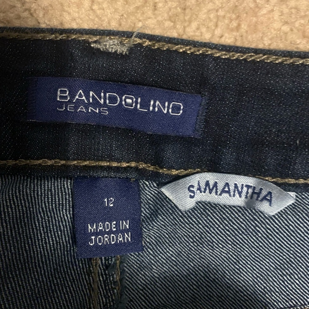 Bandolino Blue Straight Leg Jeans Classic Fit - Picture 2 of 5
